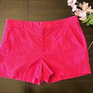 Banana Republic Fuchsia Eyelet Shorts / 16 P